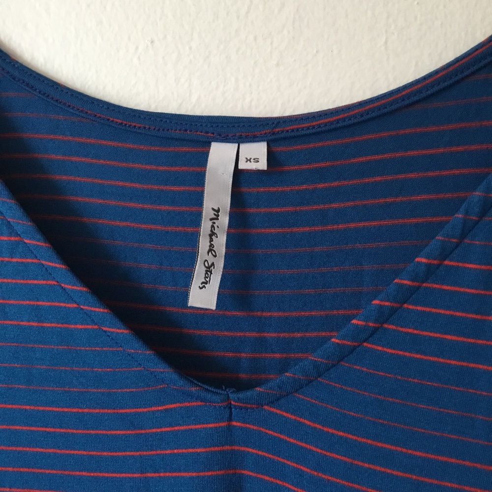 Michael Stars Blue Striped Mini Dress - Picture 7 of 9
